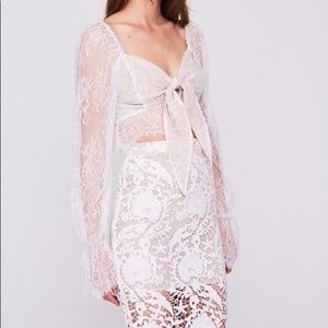 Stone Cold Fox Lace Crop Top